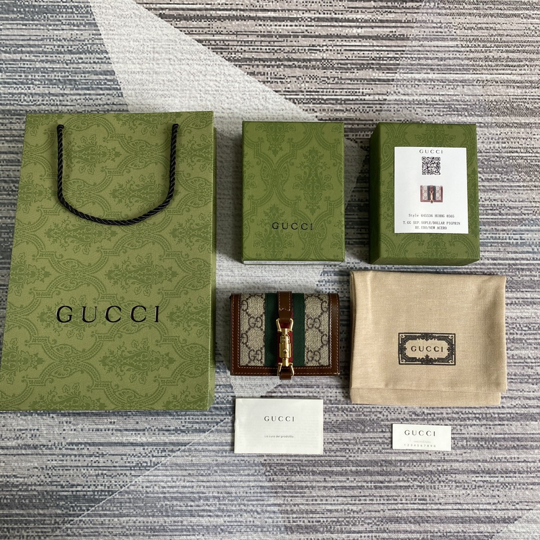 Gucci Jackie 1961 Card Case Wallet 645536